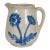 Antique McCoy Dandy Line Blue Daisy Design Stoneware For Sale