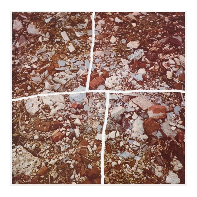 Robert Smithson Torn Photograph From the Second Stop (Rubble) 1970 For Sale