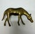 Mid-Century Modern Vintage Solid Brass Mare & Foal Figurines (Pair) For Sale - Image 3 of 9