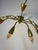 Metal Brass 10-Arm Chandelier, 1950s For Sale - Image 7 of 11