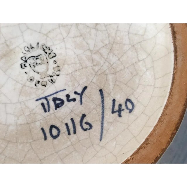 Mid-Century Italian Ceramic Vases from Maioliche Deruta, 1950s, Set of 2 For Sale - Image 4 of 10