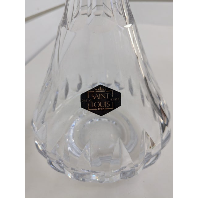 Saint Louis Crystal French Decanter With Stopper – 11.75" For Sale - Image 4 of 10