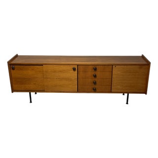 Modernist Teak Wood Sideboard, 1960s For Sale