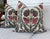 Moroccan Designer Holiday Pillow Bundle in Thibaut “Corneila” and Custom Fuchsia Velvet Panel - Set of 4 For Sale - Image 3 of 6