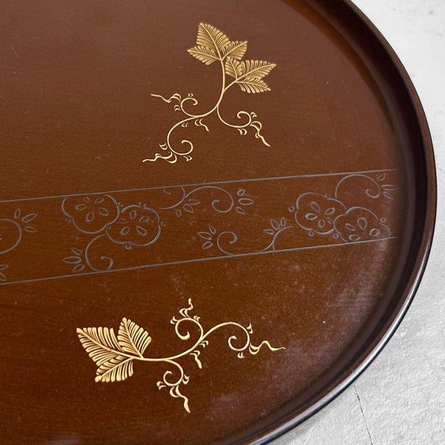 Lacquer Urushi Wajima-Nuri Trays, Set of 2 For Sale - Image 5 of 18