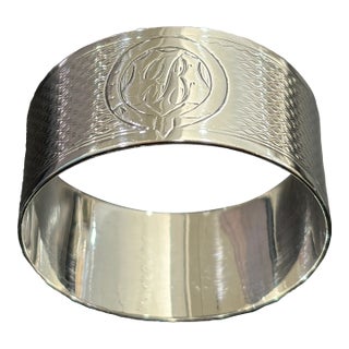 Late 19th Century Sterling Silver Napkin Ring For Sale