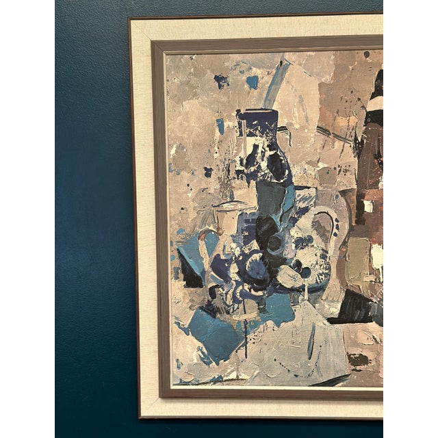 Master Art Print – “Still Life with Blue Vase” by Gojmir Anton Kos – Dated 1963 – Canvas Print – 75 × 70 cm (29.5" ×...