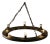 NOIR Ciro Chandelier, Metal with Brass Finish For Sale