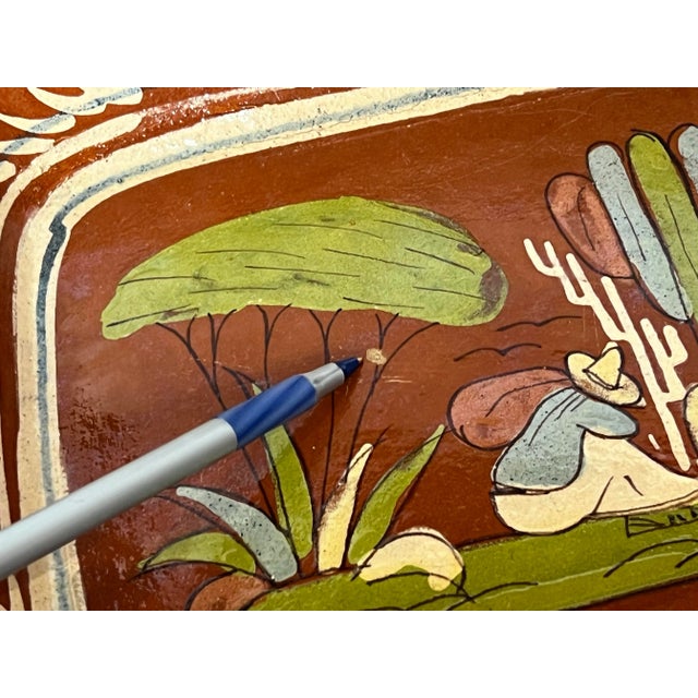 Vintage Spanish Mission Mexico Nesteing Casserole Bowls Dishes For Sale - Image 10 of 11