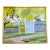 1961 Mid-Century Modern 'Garden Gate in Spring' Vintage Original Landscape Oil Painting, Framed For Sale