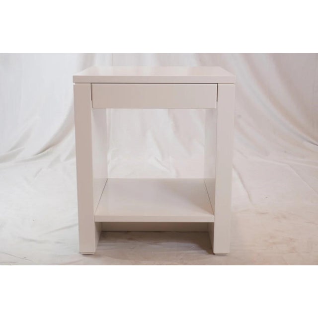 The Morgan 1 Drawer Side Tables offer a refined, minimalist design with clean architectural lines and a soft, lacquered...