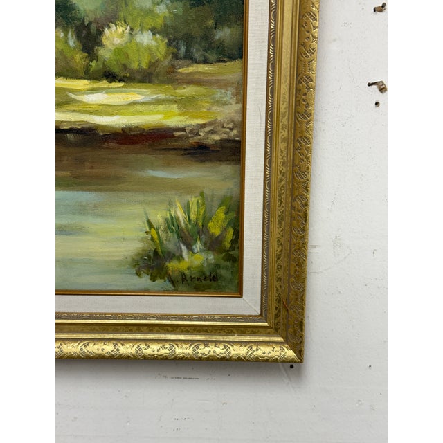 Ann Arnold Landscape Oil Painting, Framed For Sale - Image 9 of 12