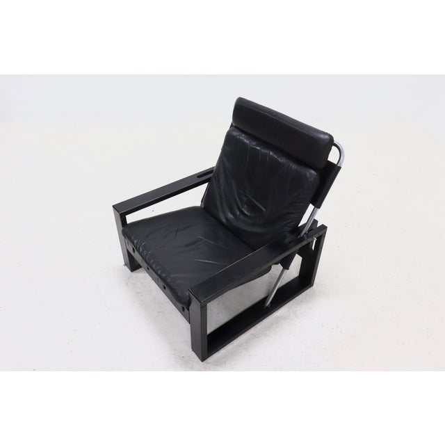 Wood Brutalist Adjustable Lounge Chair by Sonja Wasseur, 1970s For Sale - Image 7 of 16