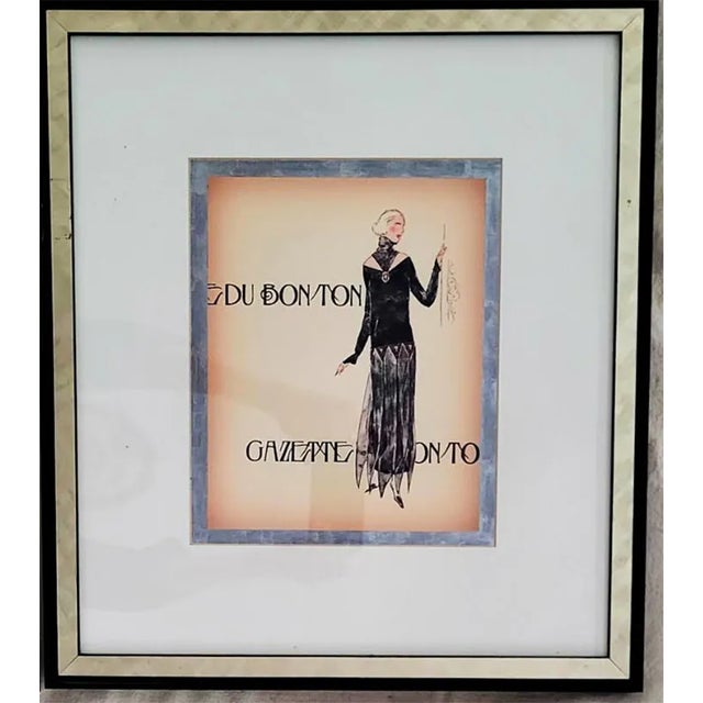 Set of 6 1920's French Fashion Framed Pictures Mop Frames - Gallery Wall For Sale In Las Vegas - Image 6 of 9