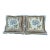A Pair of Scalamandre Silk Embridered Fabric With Woven Looped Beaded Cord and Velvet Borders For Sale
