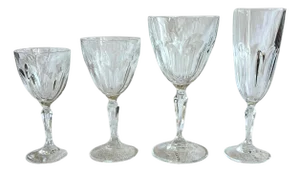 Vintage Hand-Blown Crystal Service from Cristallerie De Lorraine, 1950, Set of 38