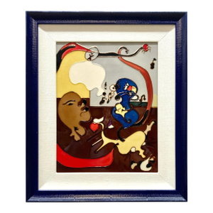 Vintage Joan Miro Enamel Artwork "Dutch Interior Ii"