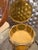 French Ormolu & Amber Glass Round Jewelry Box For Sale - Image 11 of 12