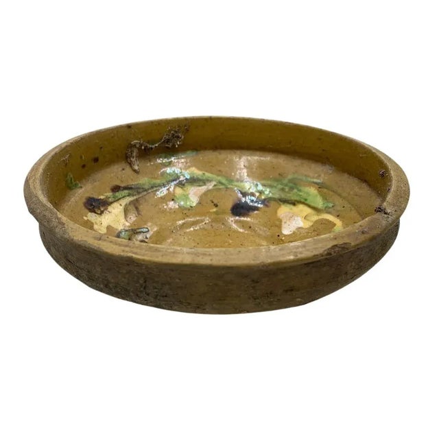 Folk Art Antique Hungarian Folk Art Decorative Bowl For Sale - Image 3 of 6