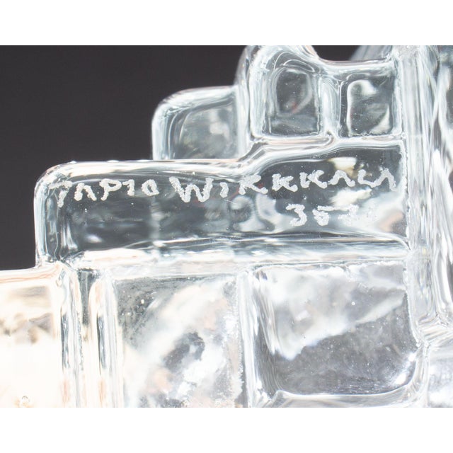 Transparent Tapio Wirkkala 1970s “Arcadia” Iittala Crystal Vase For Sale - Image 8 of 8