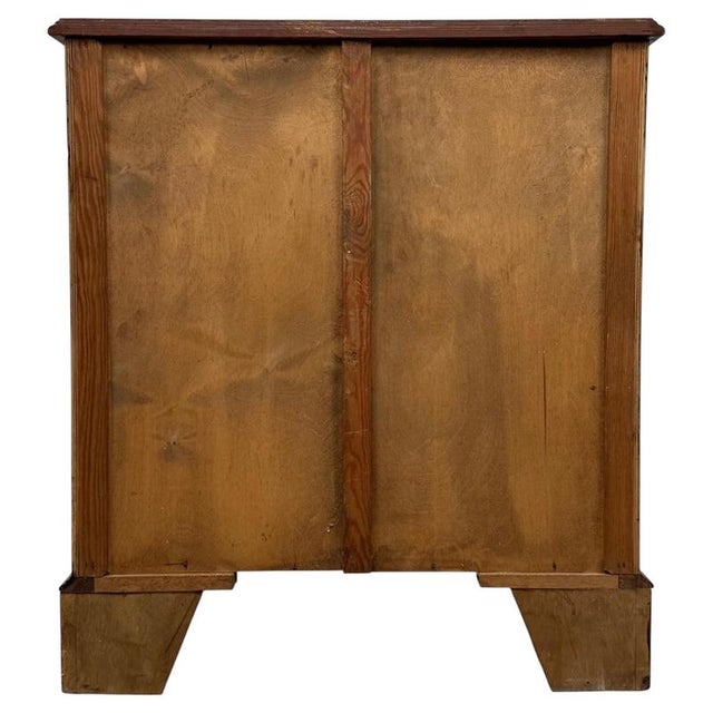 20th Century English Bow-Front Burr Walnut Chest of Drawers For Sale - Image 9 of 13