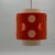Original 70s lamp made of polycarbonate with orange and white interplay. A bold statement that radiates playful energy -...