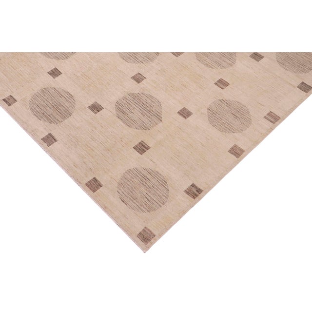 Boho Chic Boho Chic Gabbeh Tan/Green Wool Rug - 9'9'' X 14'0'' For Sale - Image 3 of 10