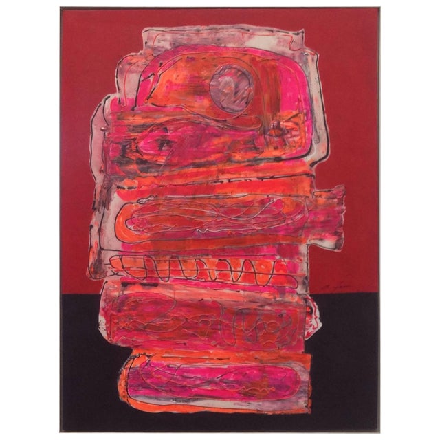 Abstract Oil on Canvas, Painting by Antonio Ferri, Spain For Sale