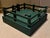 Wood Antique 1920's American Green Paint Decorated Wood Fence, Gate and Stand for Displaying a Feather Christmas Tree For Sale - Image 7 of 15