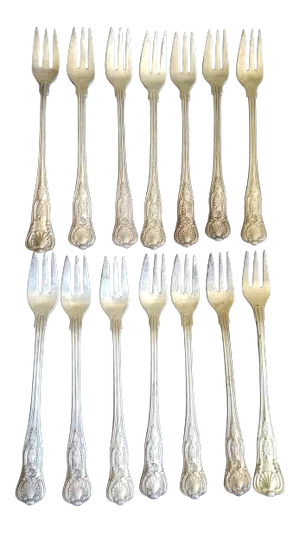 Us Navy Silver Plated Seafood Forks