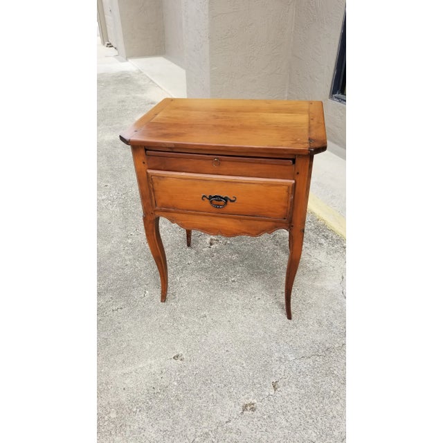 Wood Rustic Style End Table For Sale - Image 7 of 11