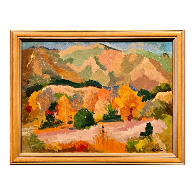 Anders Aldrin -Autumn in a California Landscape - Oil Painting For Sale