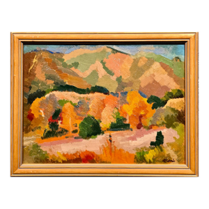Anders Aldrin -Autumn in a California Landscape - Oil Painting