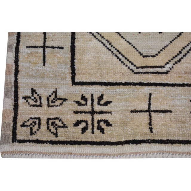 Oushak Hand Knotted Wool Rug, 2'10"x10'6" For Sale - Image 4 of 5