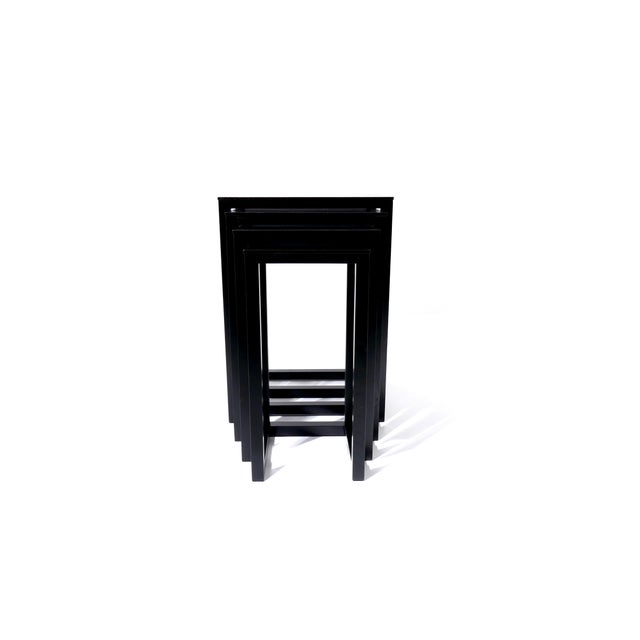1970s Vintage Nesting Table Set by Josef Hoffmann from Wittmann, 1970s, Set of 4 For Sale - Image 5 of 18