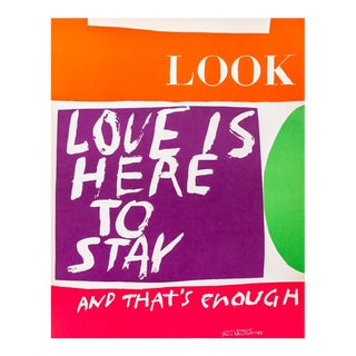 Mary Corita Kent "Love Is Here to Stay" Serigraph For Sale
