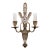 1920s French Regency Crystal Floral Wall Sconce Attributed to Maison Bagues For Sale