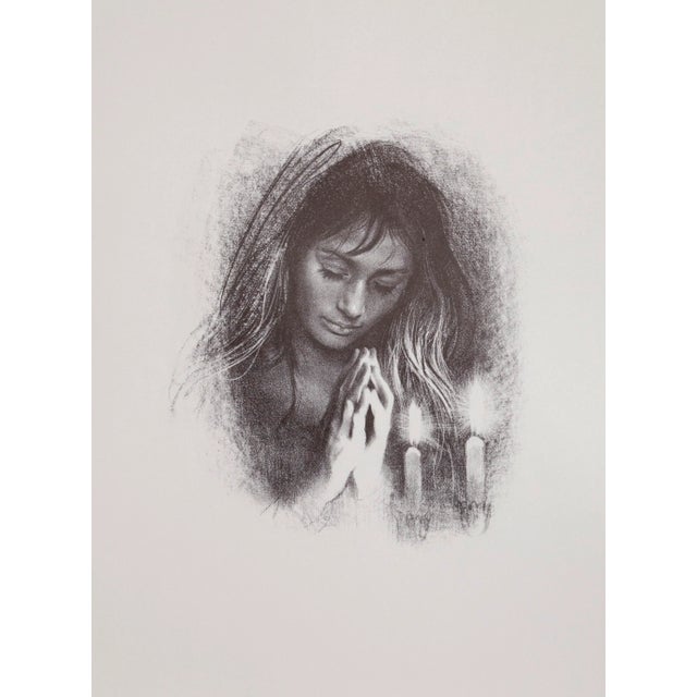 Figurative Shabbas Candles Ix, Sandu Liberman For Sale - Image 3 of 3