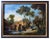 French School Artist, Landscape with Figures, Oil on Canvas, 19th Century, Framed For Sale
