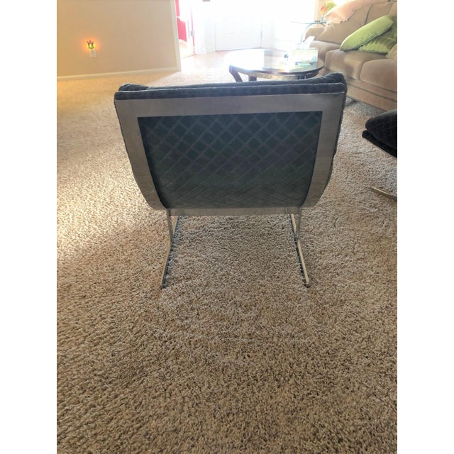 ATTRIBUTED TO KIPP STEWART "SLOPED STEEL LOUNGE" CHAIRS - Created 1963 USA Purchased from Directional Furniture, NYC. Some...