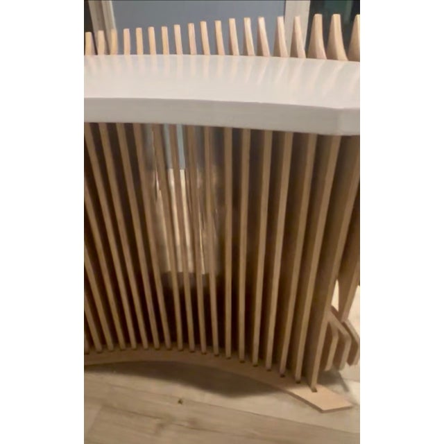 Wood Parametric Desk For Sale - Image 7 of 14