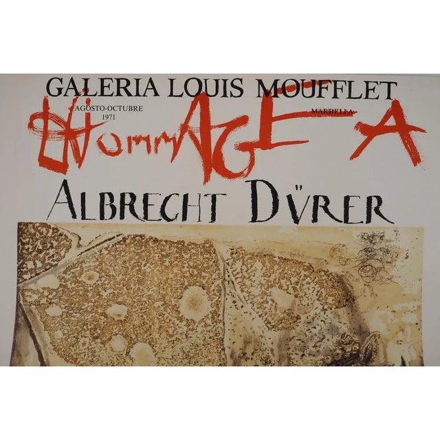 Salvador Dali, Rhinoceros, Homage to Albrecht Dürer, Lithograph For Sale - Image 6 of 10
