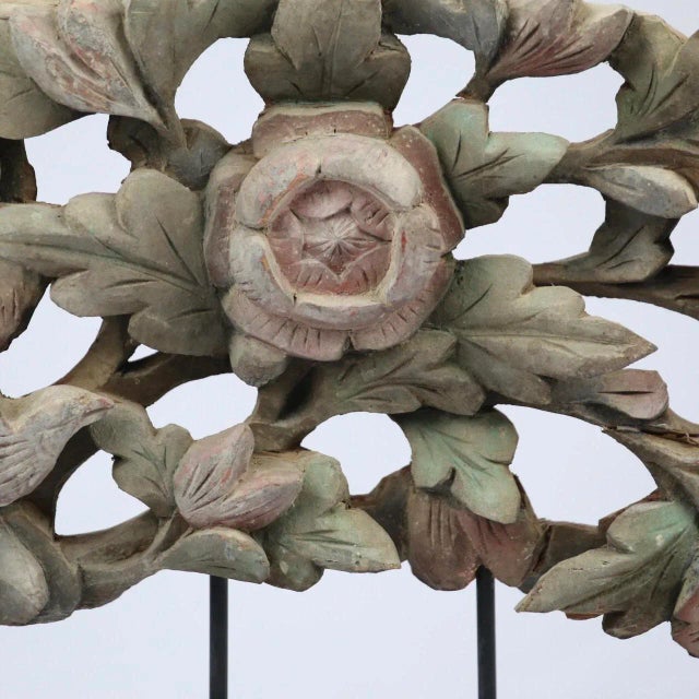 A 19th century woodcarving from ShanXi China was originally part of architectural adornments. This carving features...