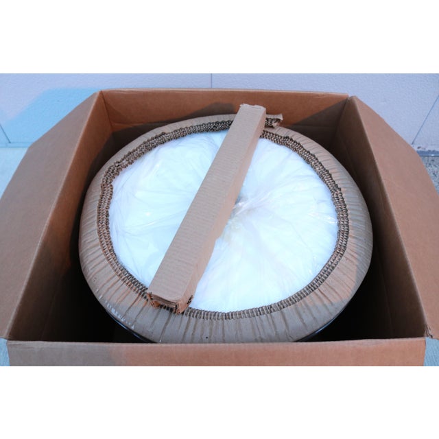 Mid-Century Modern Style Nineteen20 Round White Tulip Side Tables by Ofs - a Pair For Sale - Image 12 of 12