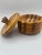 1996 Handcrafted Laminated Wood Lidded Bowl With Geometric Inlay For Sale - Image 11 of 11
