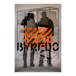 2024 French Bus Shelter Advertisement, Elevator Music by Virgilabloh & Ben Gorham/Redo, Copyright Carsten Roller 2004 For Sale