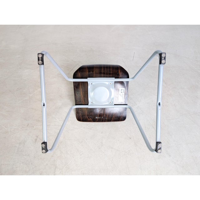 Mid-Century Paved Wooden Chairs, Set of 6 For Sale - Image 10 of 11