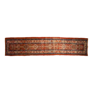 Antique Heriz Rug Runner - 3'3" X 14'6"