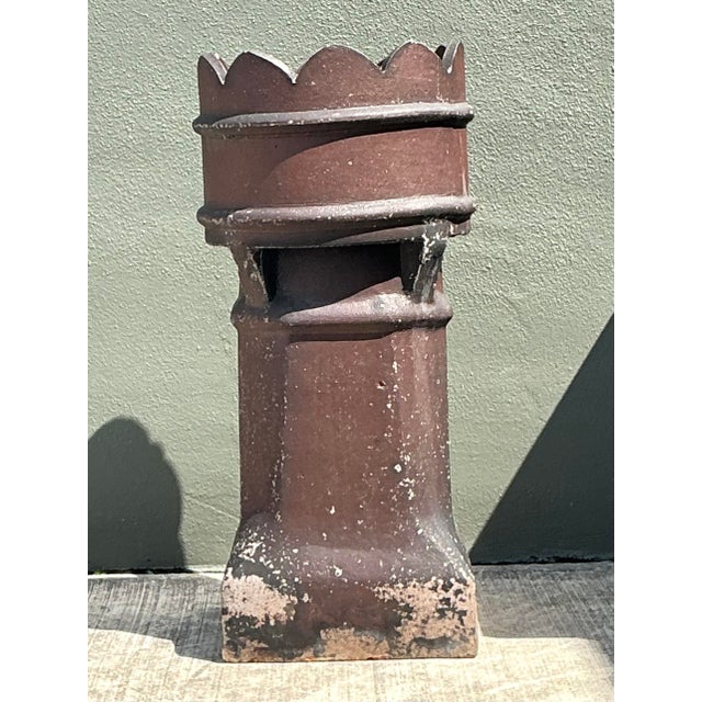 Vintage Salt Glazed Chimney Cap For Sale - Image 4 of 12