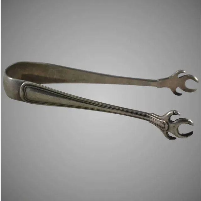 Metal Gorham Sterling Silver Old French Sugar Tongs For Sale - Image 7 of 7